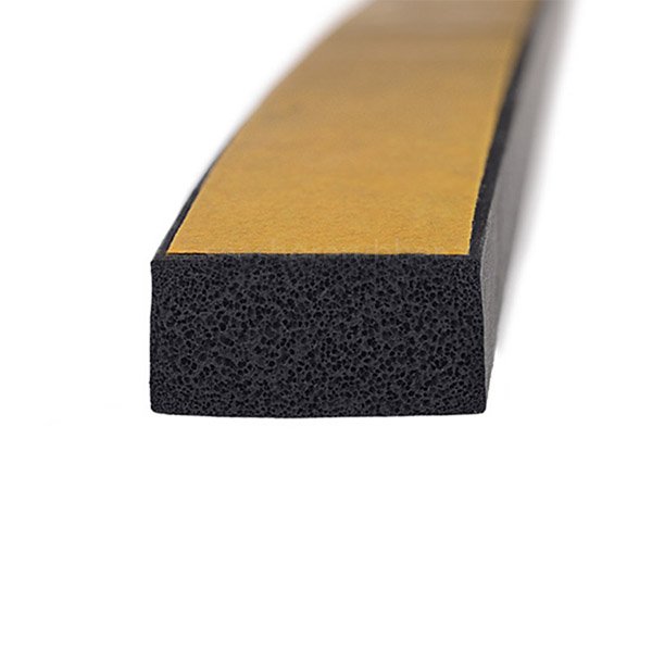 Epdm Self Adhesive Sponge Seal Strip Rubber Black Foam Strong